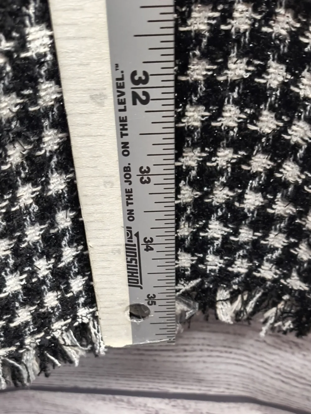 Kate Spade Black and White Houndstooth Tweed Dress Size 10